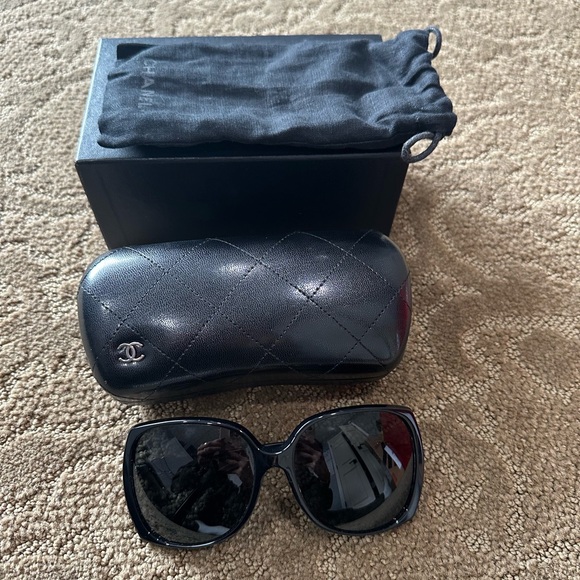 Black Chanel Sunglasses - Picture 1 of 6